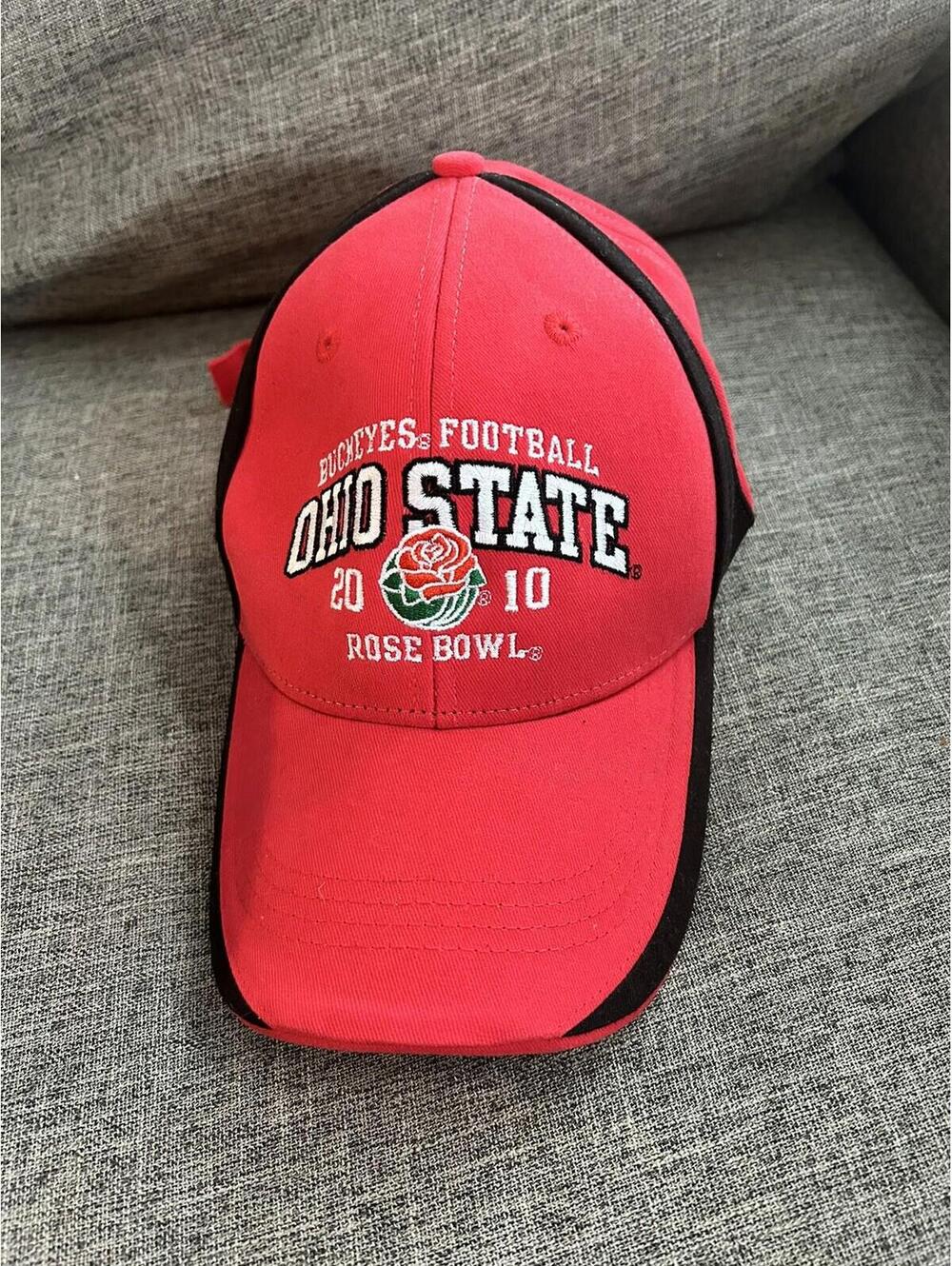 Champion Brand 2010 Ohio State Buckeyes OSU Rose Bowl Hat Red Snapback Cap OSFM